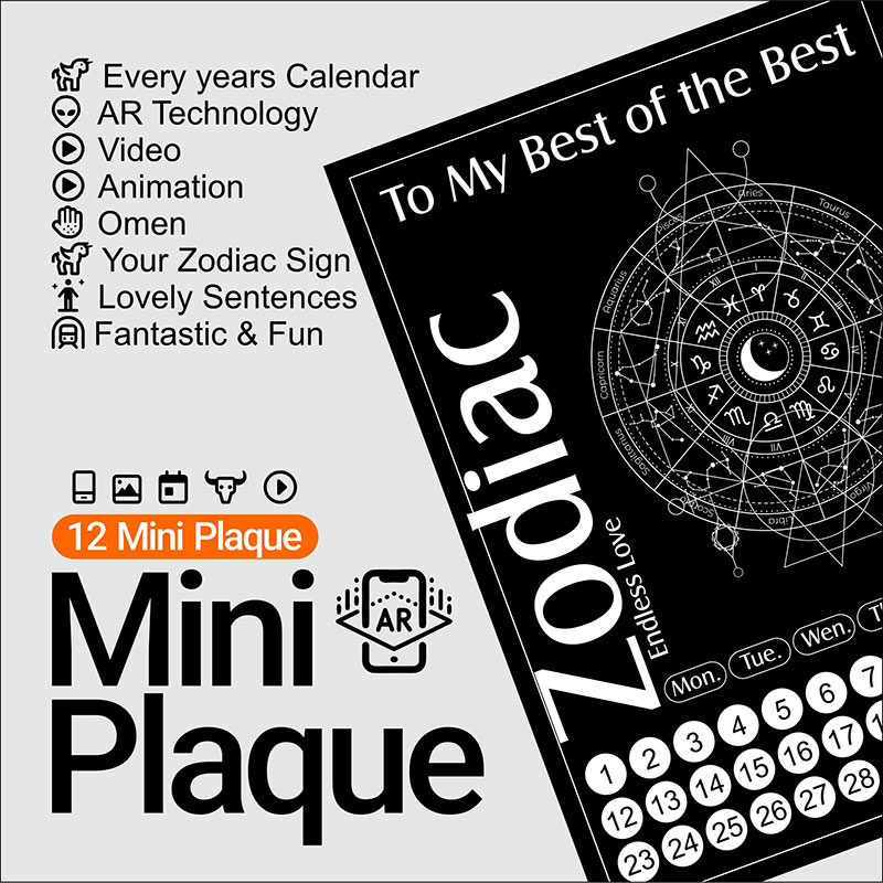 Augmented Reality Calendar Mini Plaque