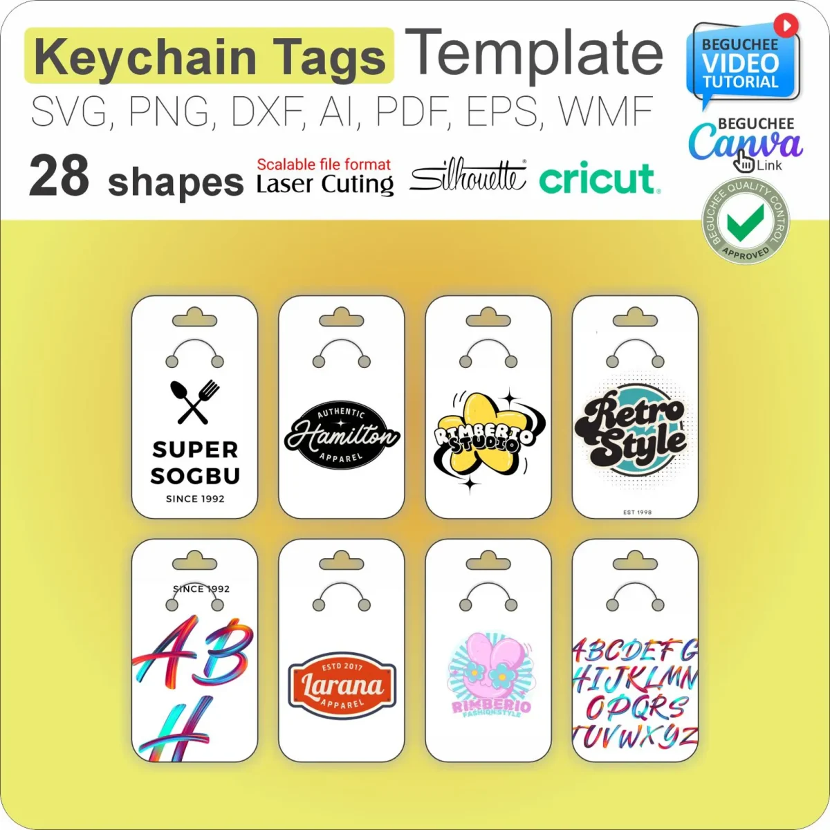 keychain display card
